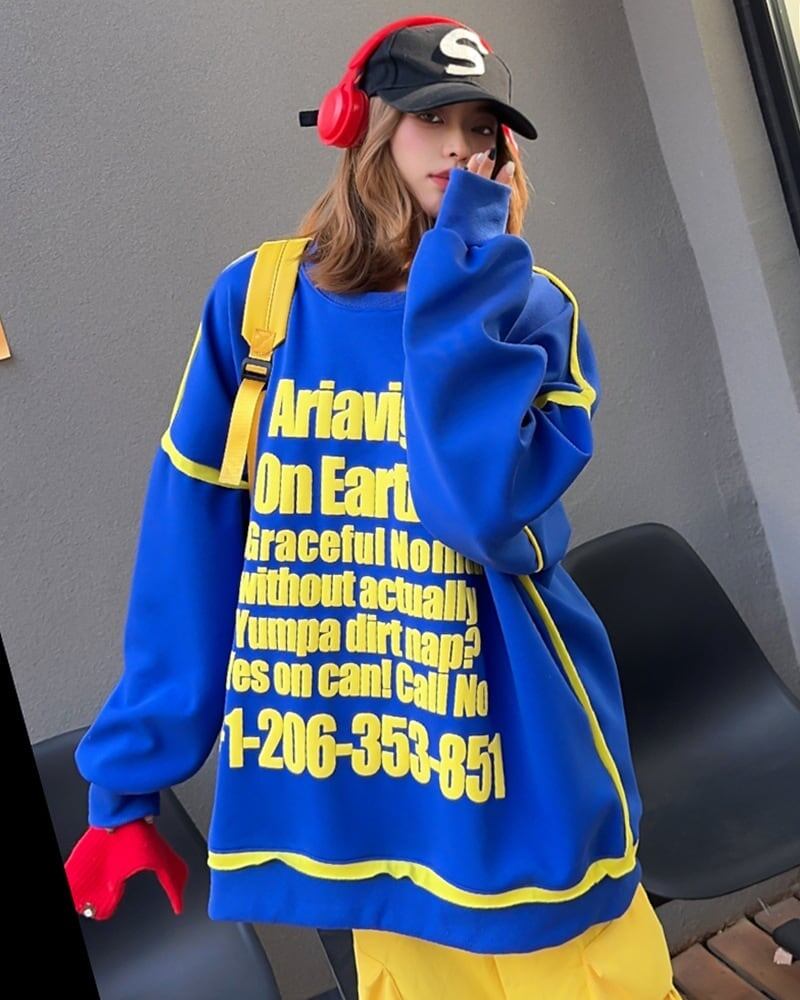 【半額！期間限定！！】絶対流行 ストリート 個性派 上質 スウェットE-6278