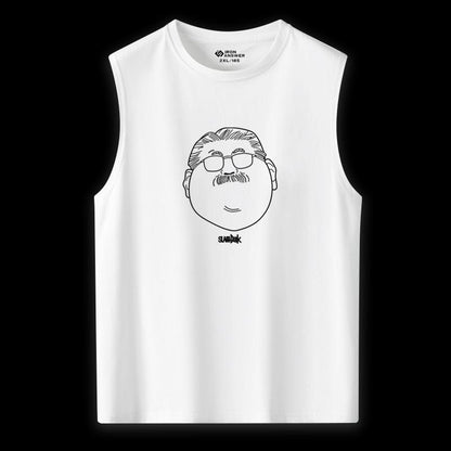売れ筋　美人度アップ 　おすすめ プリントロゴ 袖なし Tシャツ-A2664
