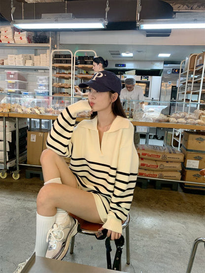 目を奪われる 切り替え スタイルアップ ジャケット＋ショートパンツ セットアップE-10916