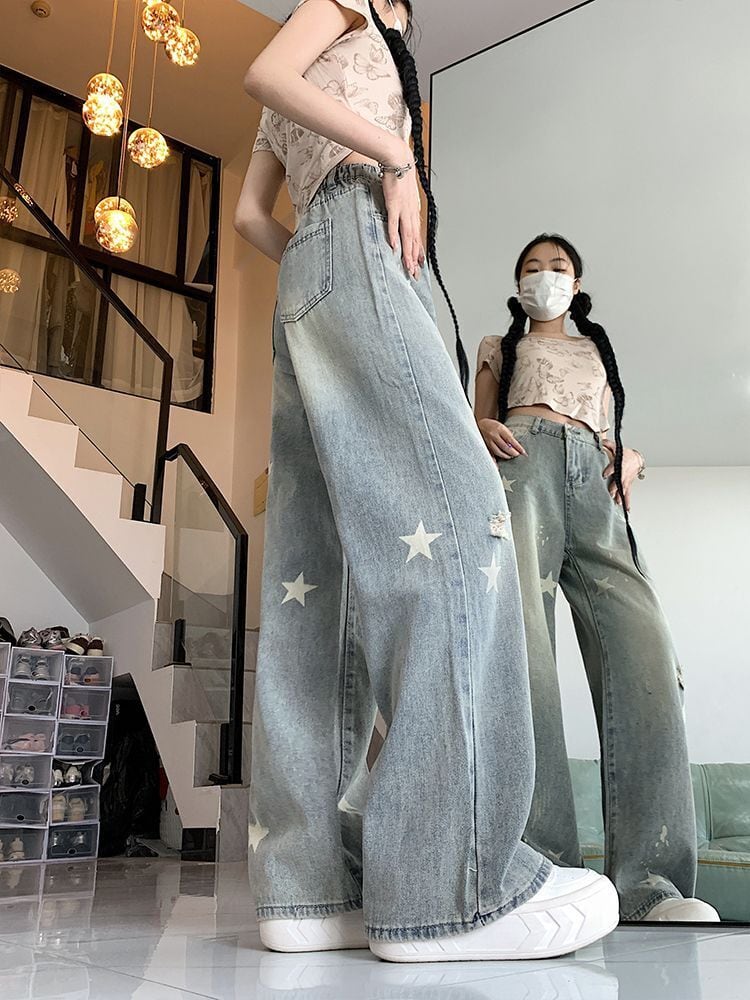 ファッション感満々 売り切れ必至 着回し力抜群 デニム ワイドパンツE-12531