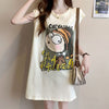 真夏も快適 着心地良い ファッション感満々 プリント全4色 ノースリーブ Tシャツ カットソーE-9161