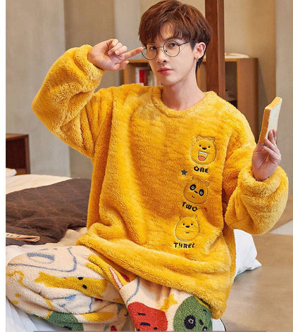 話題沸騰中 上質 絶対欲しい ファッション 着心地良い 3種選択 サンゴフリース パジャマ E-9780