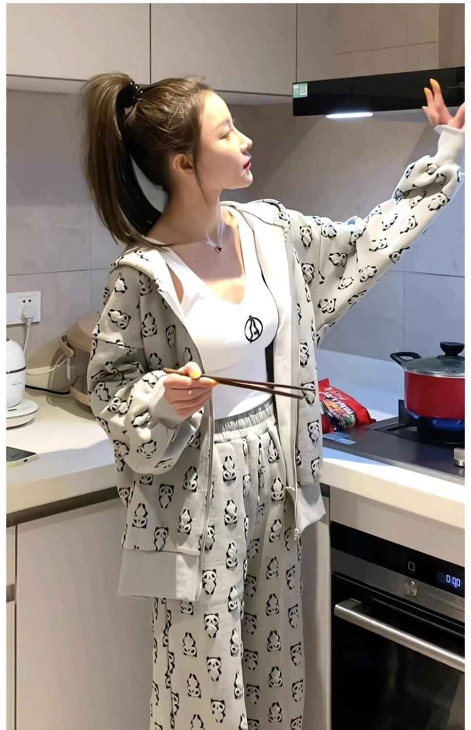 好感度UP 着心地良い おしゃれ度高め トップス+パンツセット E-10791