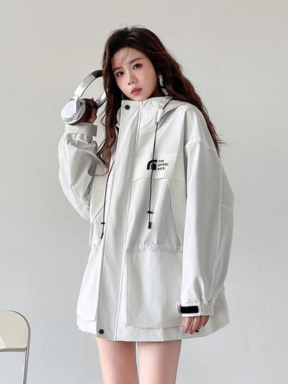 新作 ファッション 今季マストバイ スタイルアップ 3色選択 フード付きジッパーコート E-9760