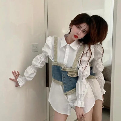 デニム デザイン 絶対欲しい 着心地良い カジュアル スウェットE-10785