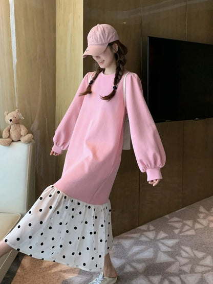 【半額！期間限定！！】超人気 オシャレ 都市ファッショ デザイン ファッション感満々 切り替え ワンピースE-9700