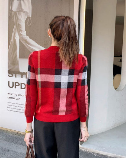 スタイルアップ 海外トレンド 形が綺麗 2色選択 ニットトップスE-9797