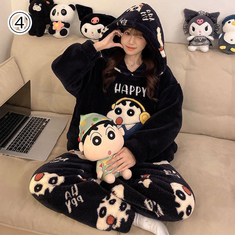 大人可愛い アバンギャルド デザイン性抜群 5種選択 トップス+パンツセット パジャマ 男女兼用E-9613