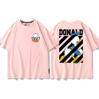 男女兼用 プリント 半袖 Tシャツ E-13187