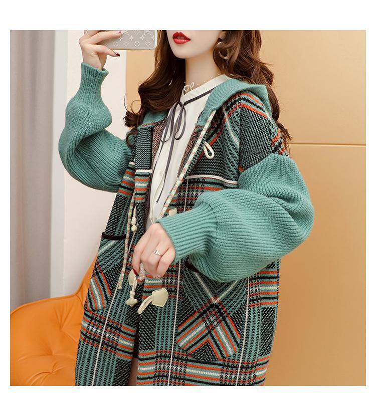 注目の新作超人気フード付きカーディガン   E-1457