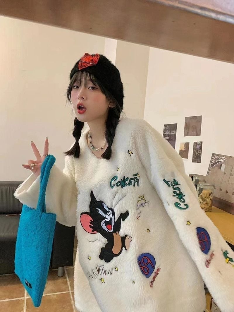 大好評  ファッション ラムスキンスウェットE-5291