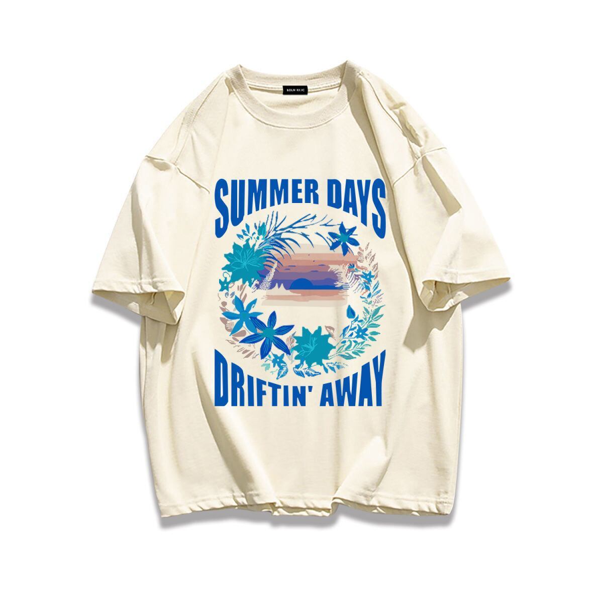 柔らかな肌触りで着心地も楽ちん アバンギャルド カジュアル プリント 全7色 半袖 Tシャツ E-9263