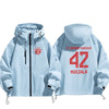 絶対欲しい  防寒  撥水加工 バックビッグロゴ 男女兼用 3色展開 マウンテンパーカー E-12777