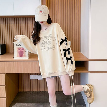 目を奪われる キュート 美人度アップ リボン 全2色 パーカーE-9631