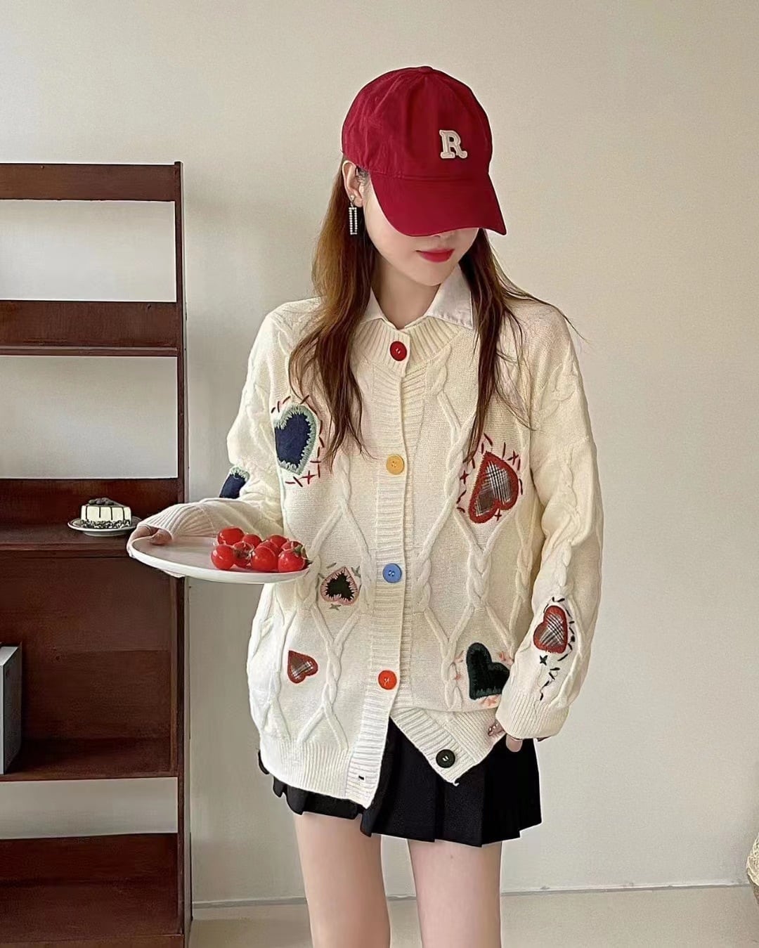 絶対欲しい 目を奪われる 流行新作 刺繍 2色選択 ニットトップスE-9738