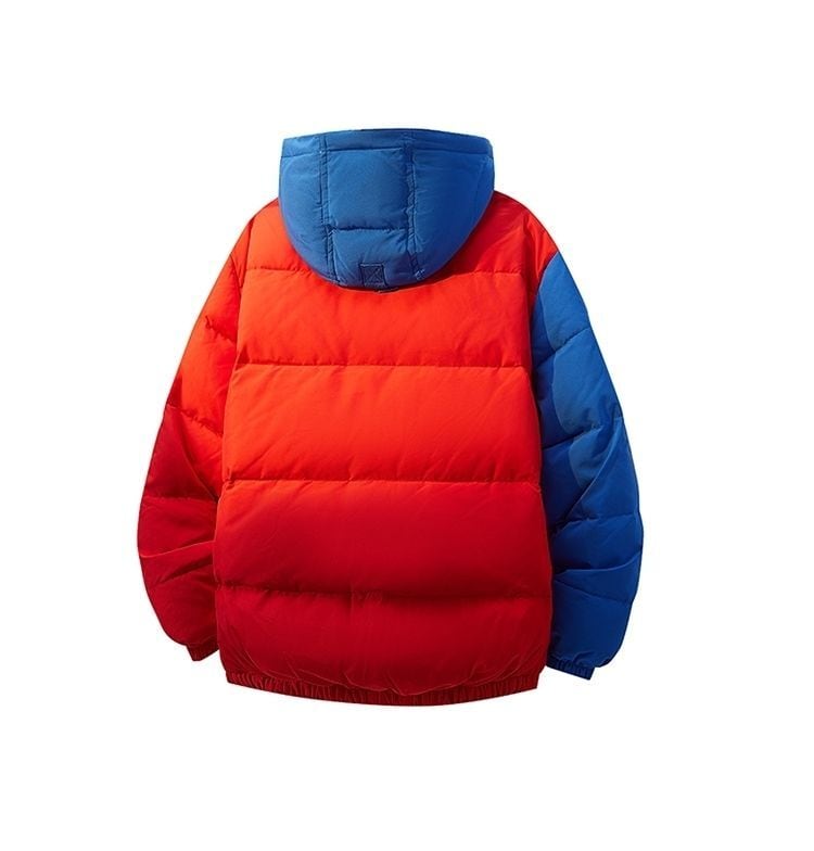 おすすめ 冬服 防寒 暖かい  撥水加工 3色展開 男女兼用 フード付きダウンジャケットE-12896