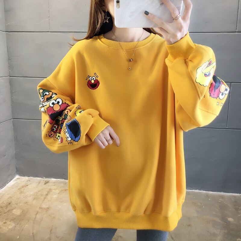 【人気商品再入荷】超人気 キュート ファッション ルーズ 男女兼用 スウェットE-6837