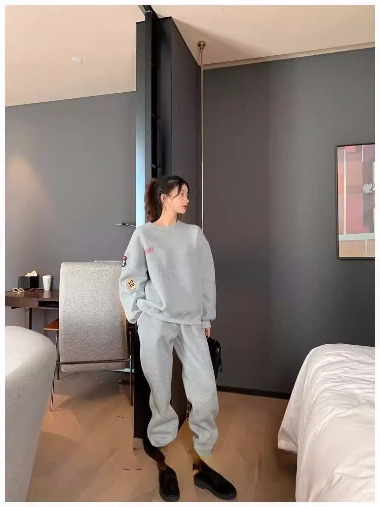 【裏起毛あり】人気爆発 長袖スウェットXパンツ 厚手 セットアップ全2色E-4712