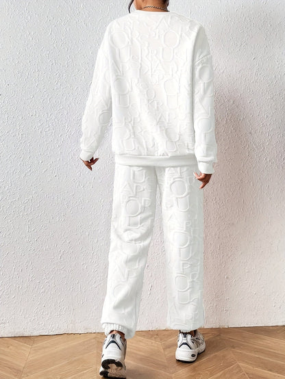 着回し力抜群 おしゃれ度高め デザイン性抜群 着心地良い 4色選択 トップス+パンツセット E-10483