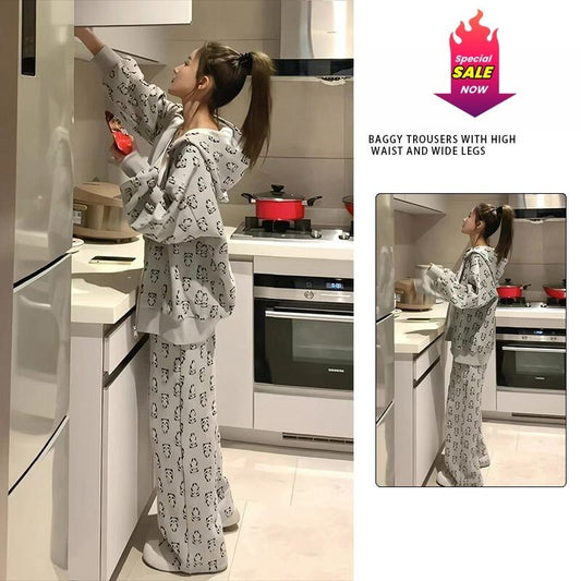 好感度UP 着心地良い おしゃれ度高め トップス+パンツセット E-10791