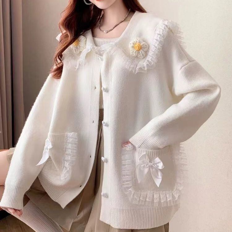 美人度アップ スタイルアップ効果抜群 ファッション感満々 高見えデザイン 4色選択 ニットトップスE-9858