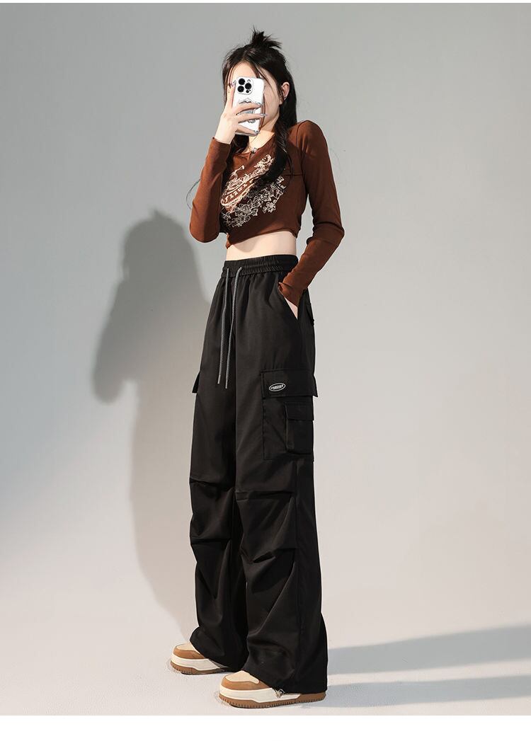 人気上昇中 プラスベルベット ファッション感満々 3色選択 ルーズストレートカジュアルパンツ E-9814