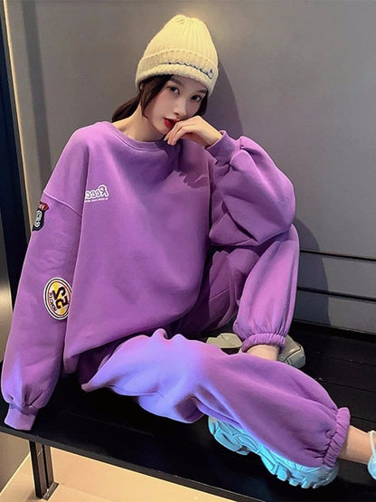【裏起毛あり】人気爆発 長袖スウェットXパンツ 厚手 セットアップ全2色E-4712