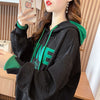 美人度アップ プリント ファッション スウェット パーカーE-3725