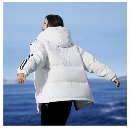 【中綿】売れ切れ必至 おすすめ 冬服 防寒 暖かい  撥水加工 3色展開 男女兼用 中綿フード付きジャケットE-12635