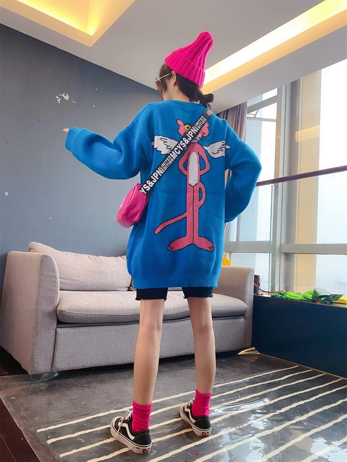 絶対流行  個性派 上質セーターE-5809