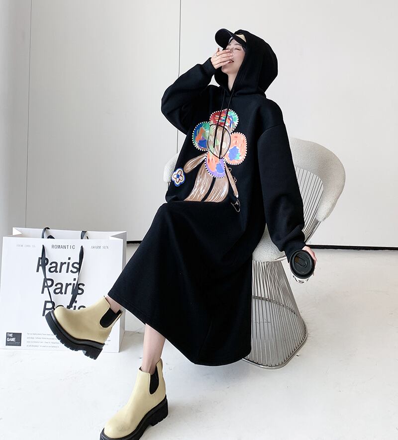 【裏起毛】ファッション 2色 プラスベルベット 長袖 ニット セーター E-10208