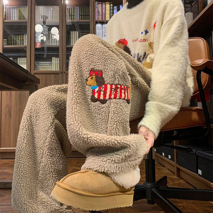 定番シンプル おしゃれ度高め 着回し力抜群 男女兼用 4色選択 ウールワイドレッグパンツ E-10323