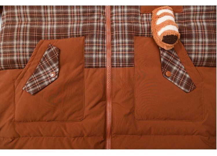 好感度UPファッション フード付きジッパーコート スタイルアップ E-10040