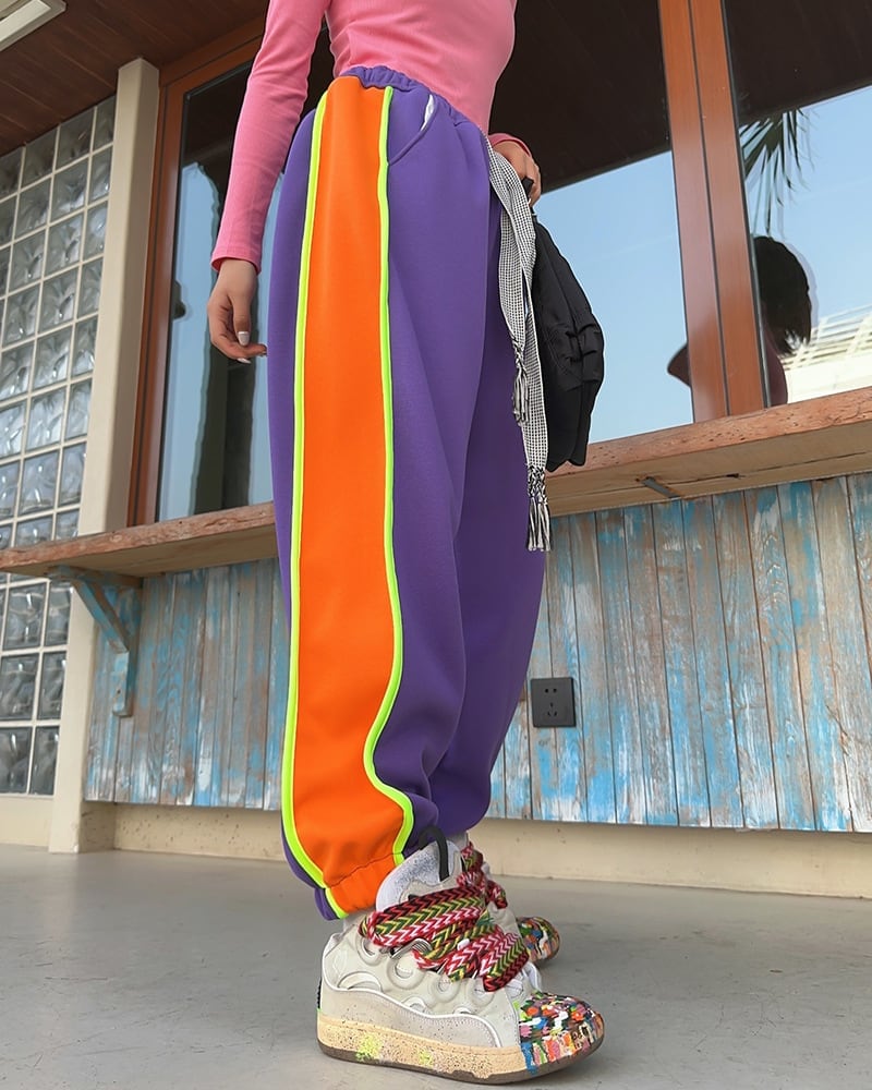 【裏起毛】絶対欲しい ファッション 個性派 スポーツパンツE-5847