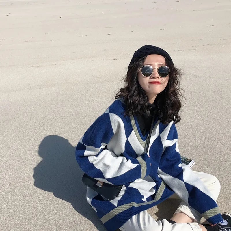 今季マストバイ 知的 美人度アップ  2色 ハーフジップニットE-12480