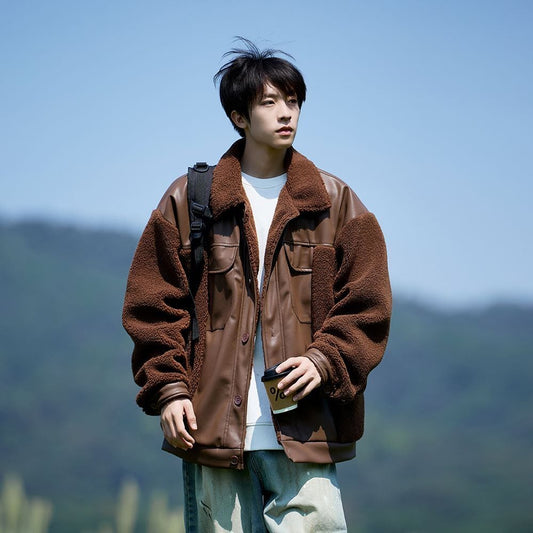 話題沸騰中 大好評 早い者勝ち カジュアル 共3色 男女兼用  レザー ジャケットE-12824