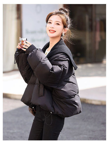 最愛の一着スタイルアップ フード付きジッパーコート 2色選択 E-10054