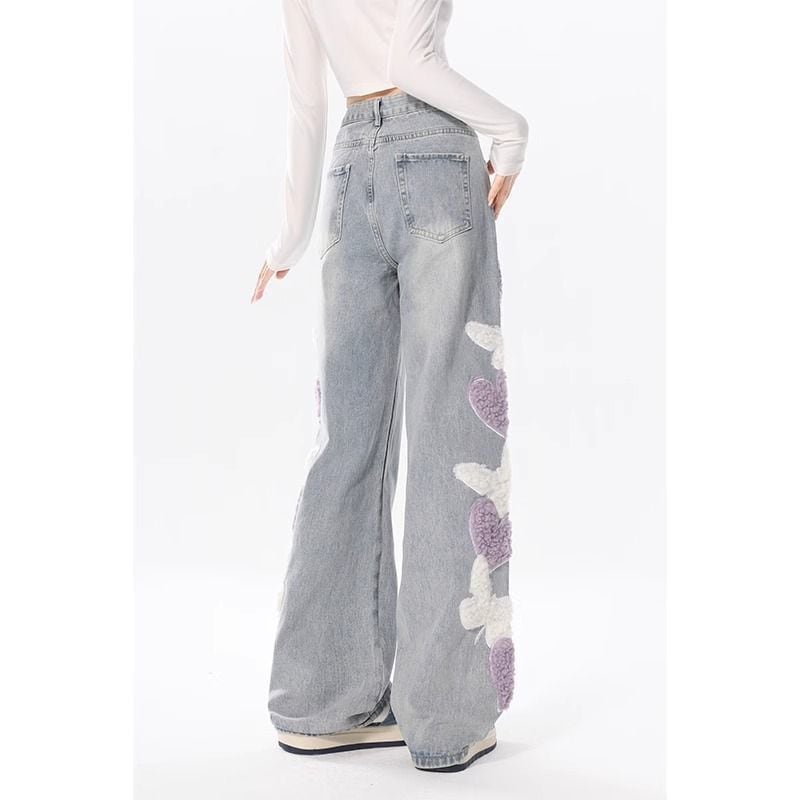 激安セール ファッション感満々 売り切れ必至 着回し力抜群 2色 デニム ワイドパンツE-12753