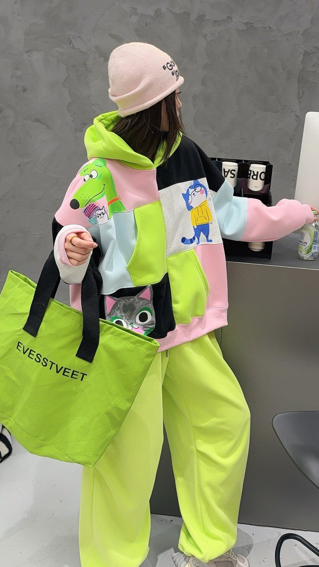 絶対欲しい  アバンギャルド ファッション カジュアル   2色 スウェット E-12212