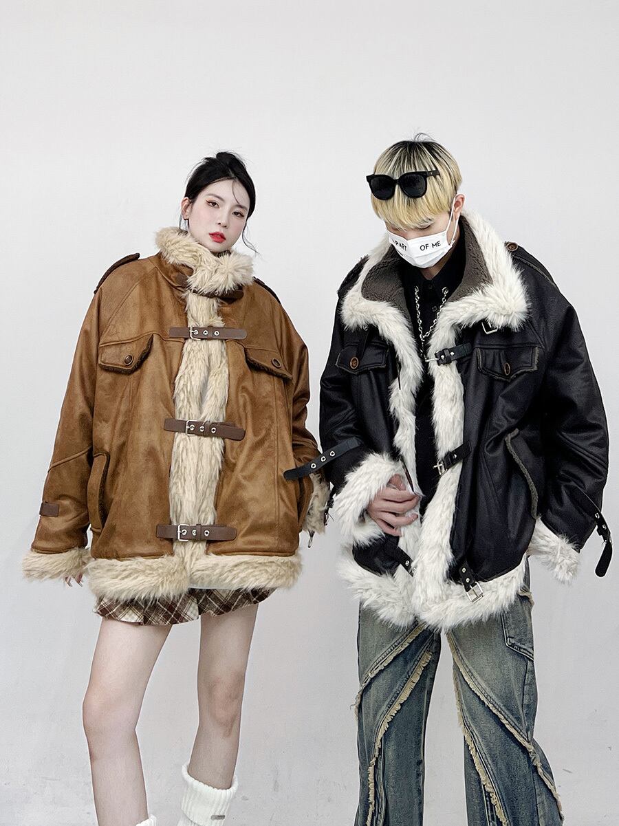 都市ファッショ デザイン オシャレ おしゃれ度高め 切り替え 2色選択 ミドル丈のコットンコート E-10505