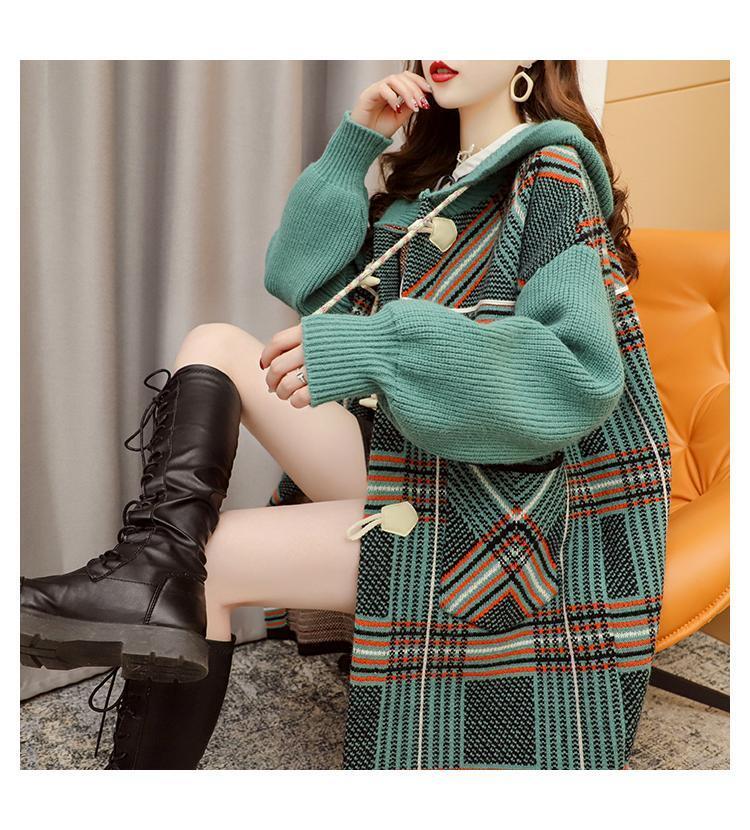 注目の新作超人気フード付きカーディガン   E-1457