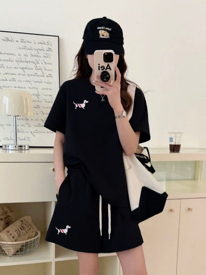 人気上昇中 着心地良い 真夏も快適 カジュアル 全5色 半袖 Tシャツ ショートパンツ セットアップ E-9216