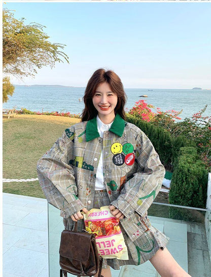 売り切れ必至 ジャージ+ カジュアル 短いスカート セットアップ E-10776