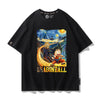 男女兼用 カジュアル プリント 半袖 Tシャツ F-13569