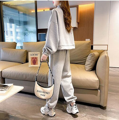 今季マストバイ 着心地良い 定番シンプル 3色選択 トップス+パンツセット E-9497