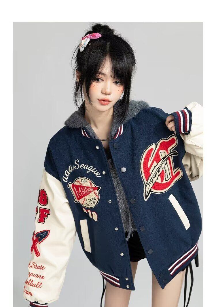 絶対欲しい 求めてたデザイン ファッション 刺繍 上質ダウンジャケット 男女兼用 E-9356