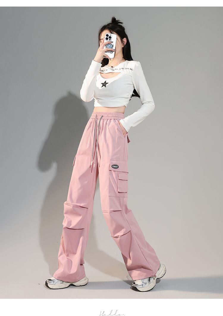 人気上昇中 プラスベルベット ファッション感満々 3色選択 ルーズストレートカジュアルパンツ E-9814