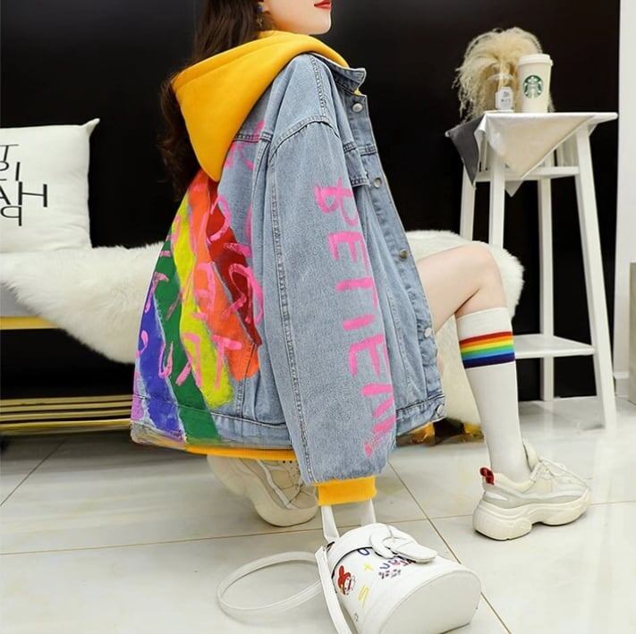 【裏起毛】絶対流行 ラムスキン ファッション デニムジャケットE-5703