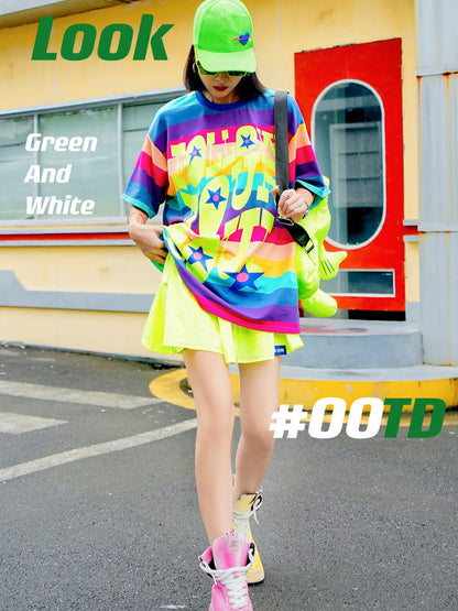 大活躍 ファッション 超人気 個性派 ルーズ 半袖シャツE-6758