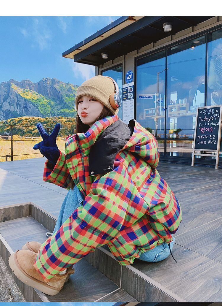 個性派 フード付きジッパーコート スタイルアップ E-10056